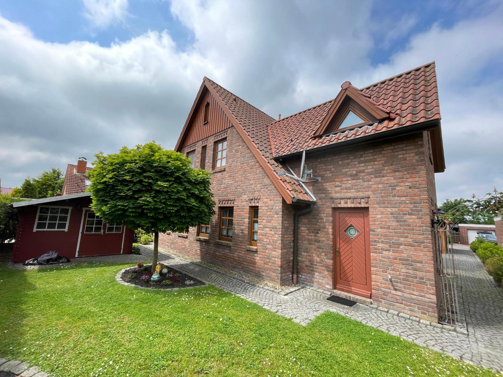 Ferienhaus Henny: 6 Geh-Minuten Vom Hafen. Privater Garten Jemgum Kültér fotó